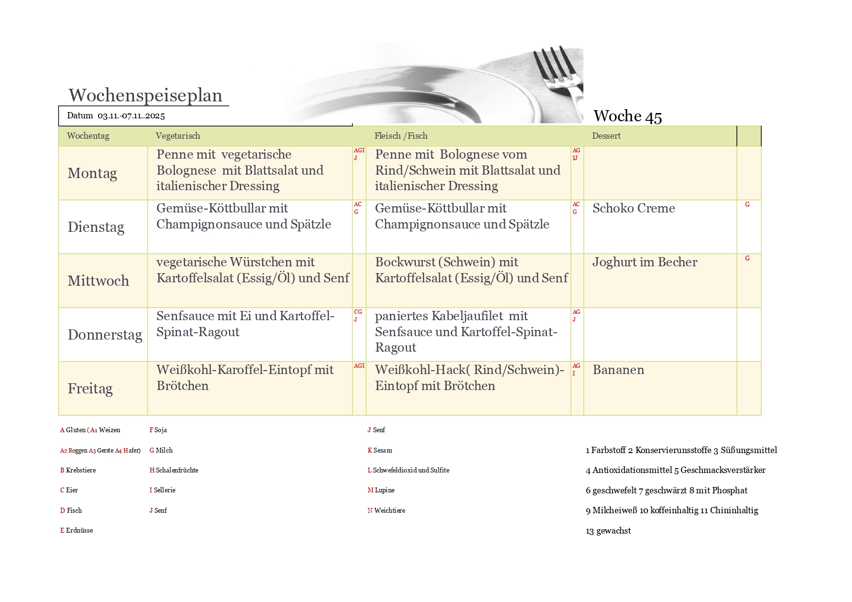 Speiseplan KW page