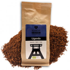 Gemahlener Bio Kaffee aus Uganda im 250g Beutel
