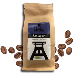 Kaffee Äthiopien Produktfoto ganze Bohne