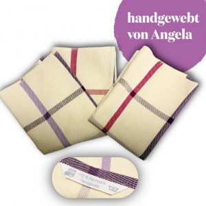 Handtuch Angela rot violett