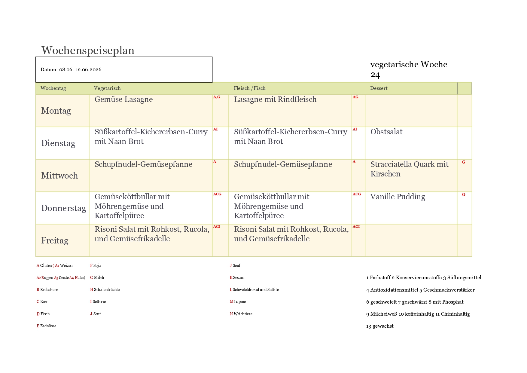Speiseplan KW page