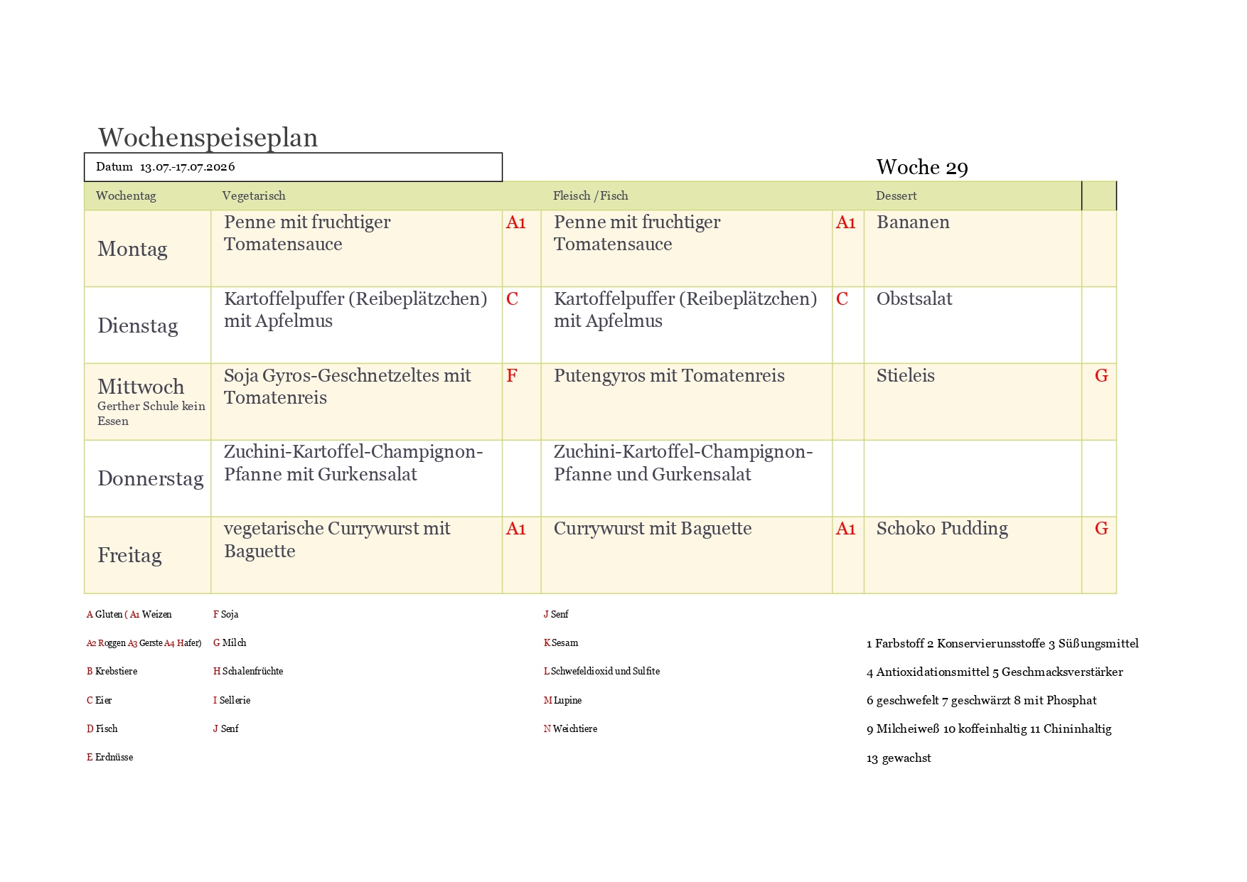 Speiseplan KW page