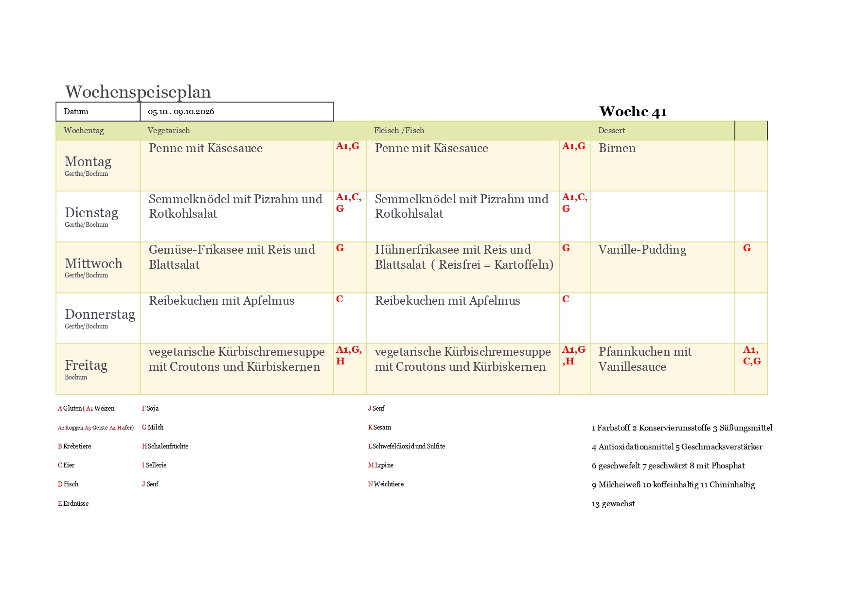 Speiseplan KW page